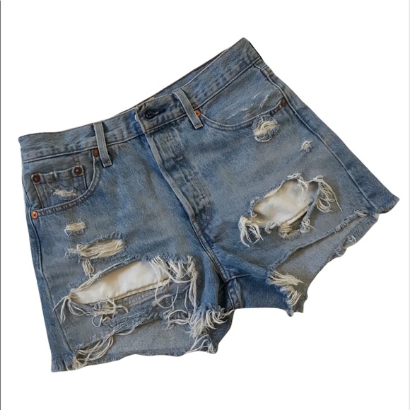 Levi’s Premium 501 distressed cutoff shorts - Picture 2 of 13